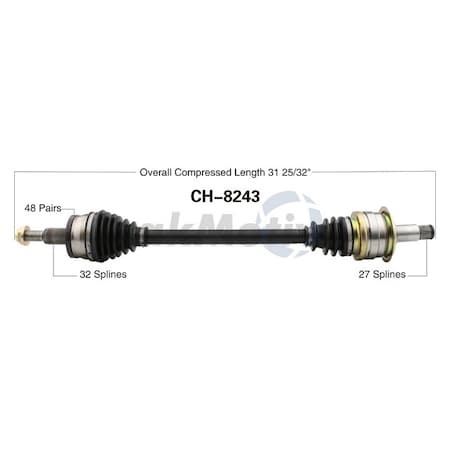 Surtrack Axle Cv Axle Shaft, Ch-8243 CH-8243